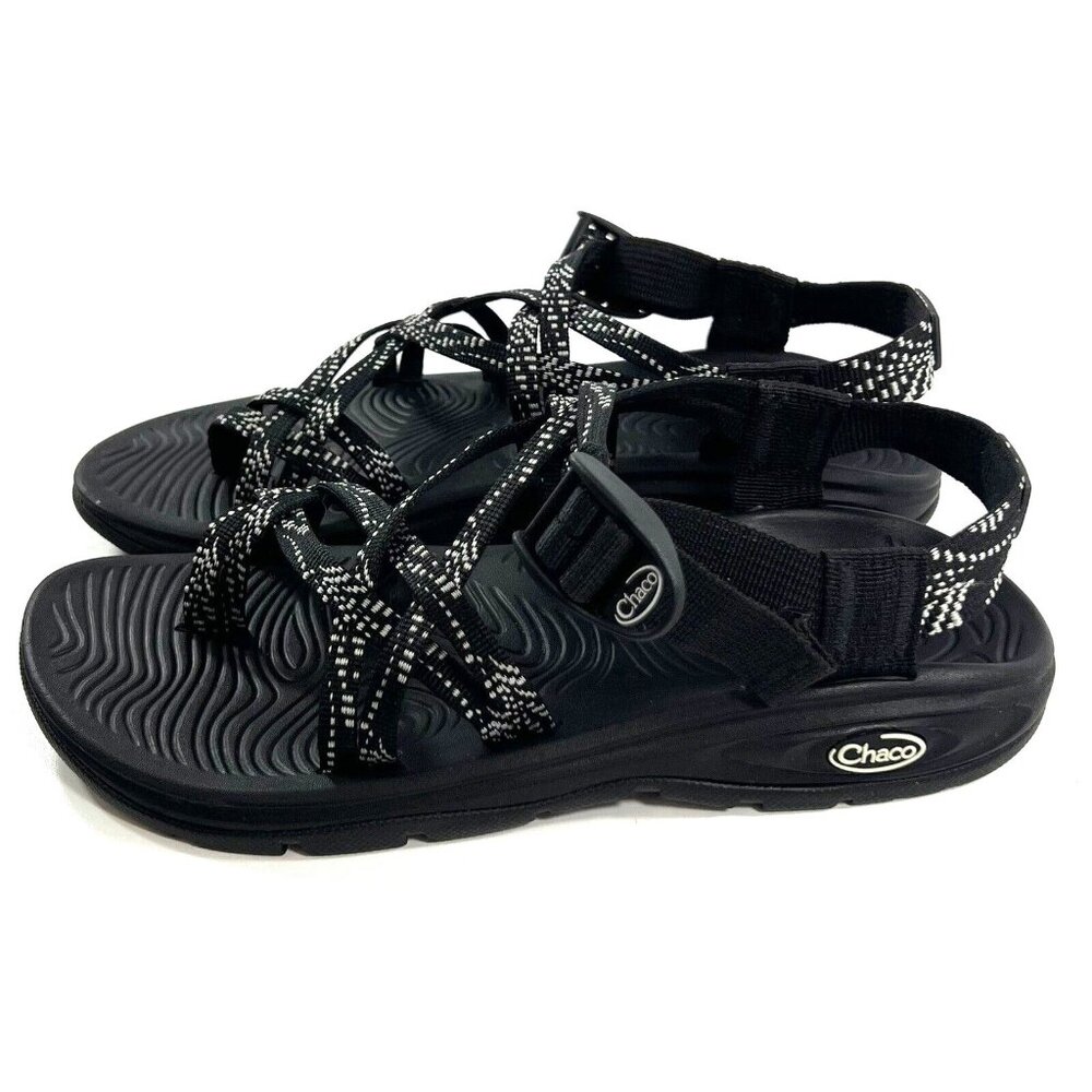 Chaco Womens Size 8 Zvolv X2 Sandal Black Double  Strap Outdoor Hiking J106664